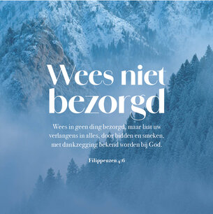 Kaart Wees niet bezorgd
