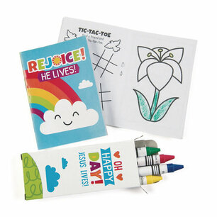 Kleurboek+potloden Rejoice He lives