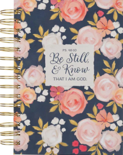 Journal Be still & know ringband groot bloemen