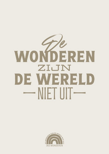De wonderen zijn de wereld niet uit
