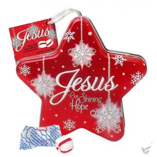 Jesus star tin - Filled with soft mints Jesus star tin - Filled with soft mints